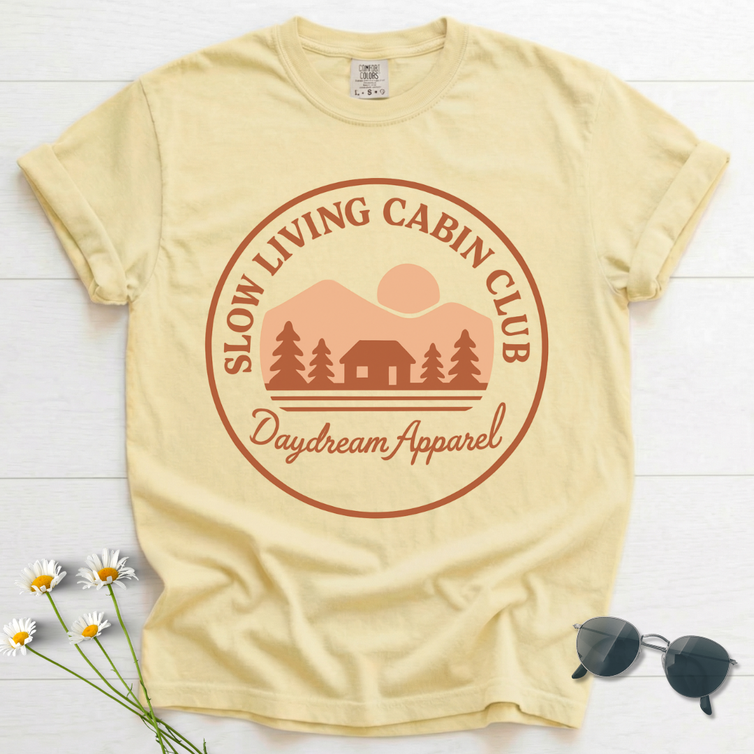 Slow Living Cabin Club T-Shirt