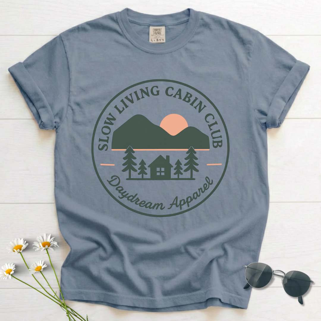 Slow Living Cabin Club T-Shirt