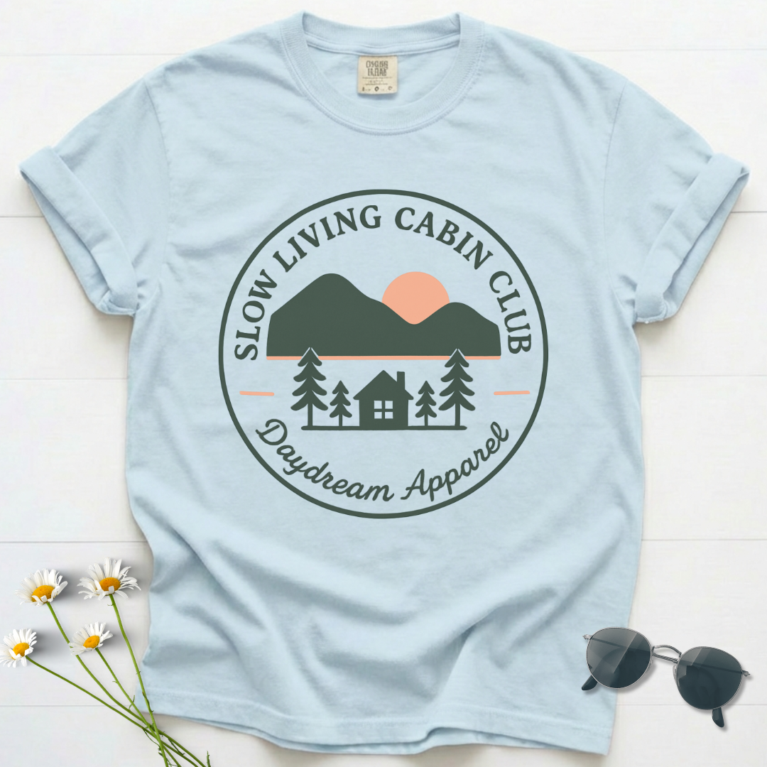 Slow Living Cabin Club T-Shirt