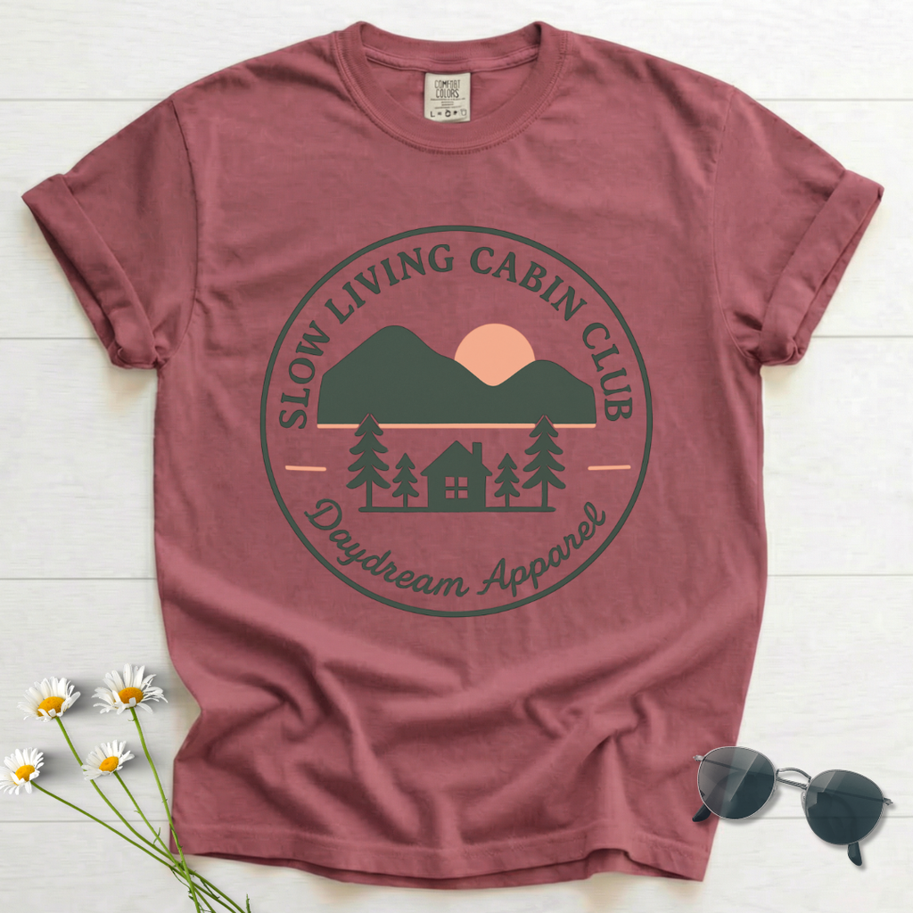 Slow Living Cabin Club T-Shirt