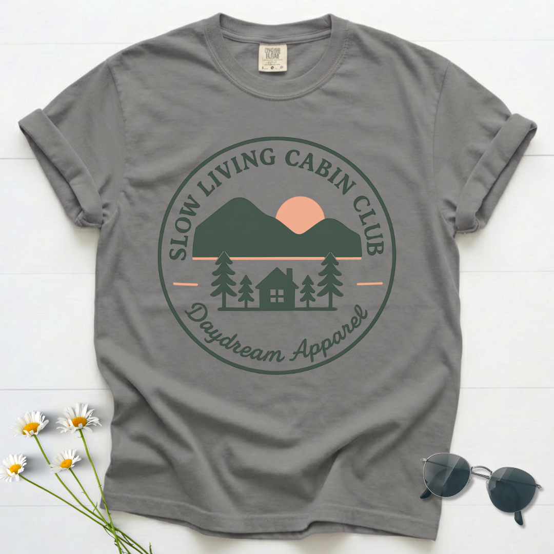 Slow Living Cabin Club T-Shirt