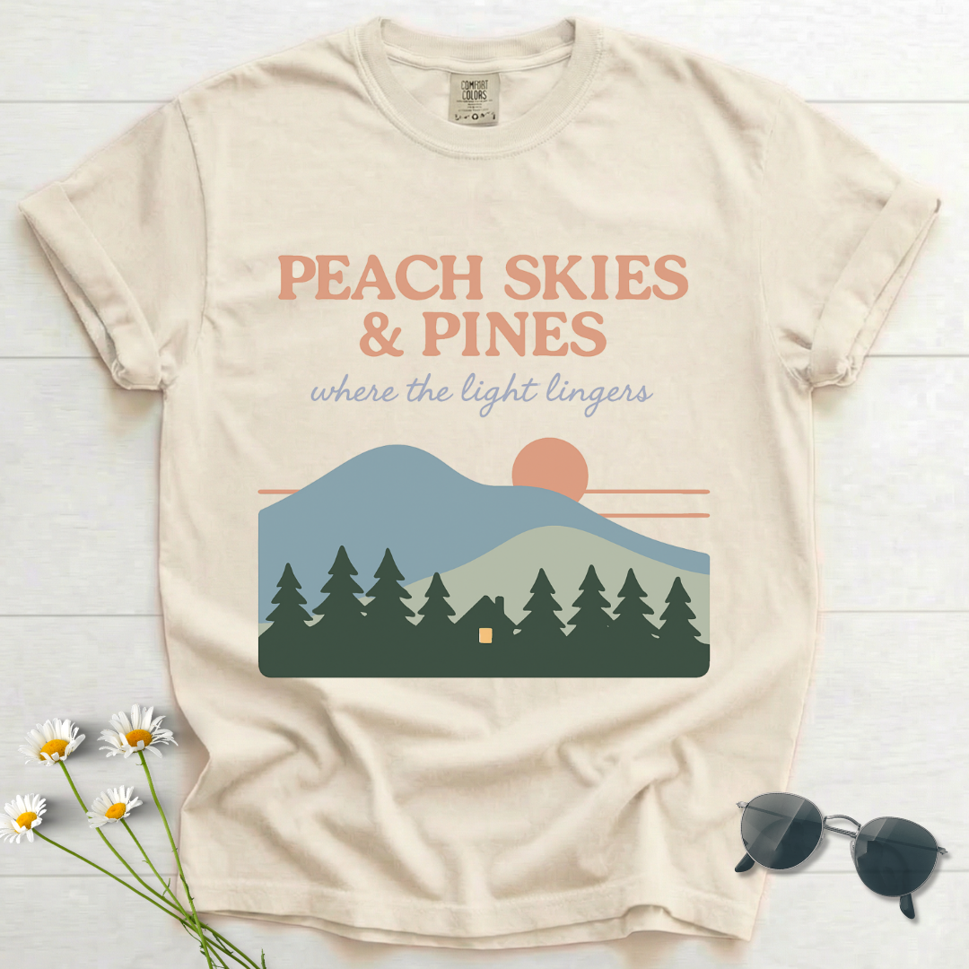 Peach Skies & Pines T-Shirt