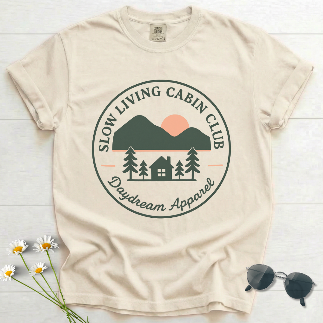 Slow Living Cabin Club T-Shirt