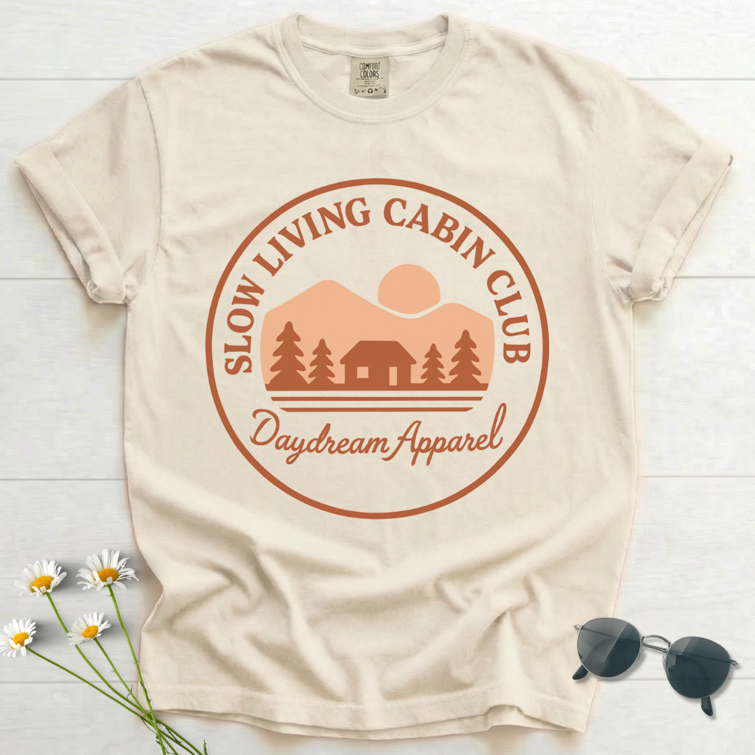 Slow Living Cabin Club T-Shirt