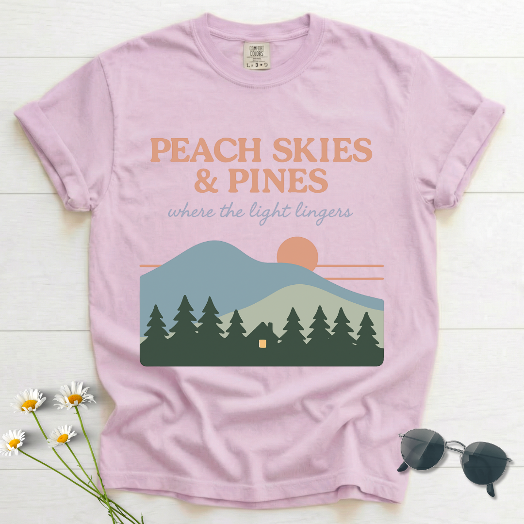 Peach Skies & Pines T-Shirt