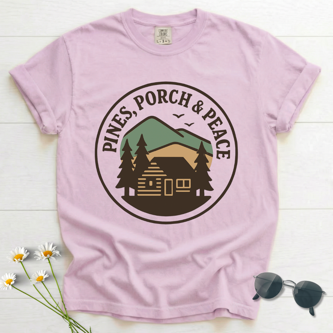 Pines, Porch & Peace T-Shirt